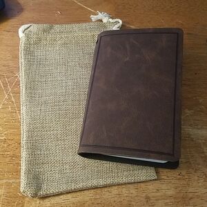 Bella Bug Field Journal 100pg Jute Drawstring Bag